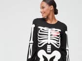 Skeleton pyjamas for scary mum
