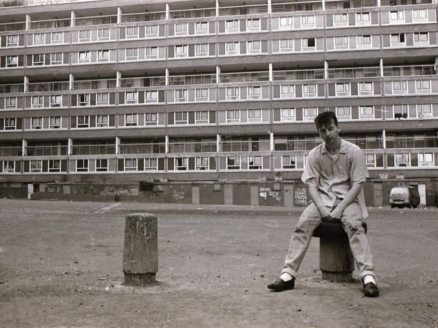 John O'Neill of The Undertones fame pictured at the Rossville flats.