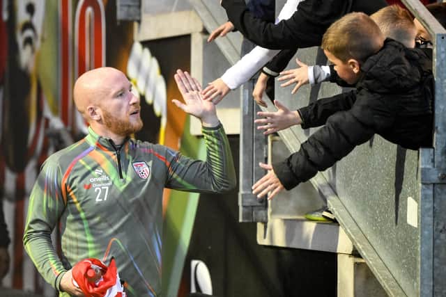 Liam Boyce is expected to return against Sligo Rovers. Photo by Eakin Howard/Sportsfile