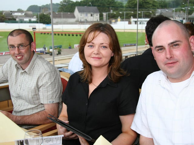 Derry and Donegal people enjoying a night at Lifford races in June 2005.
