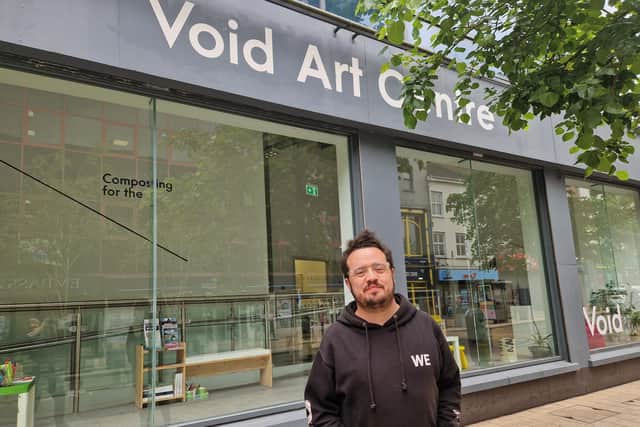 Adrián Balseca at the Void Art Centre where ‘Nyctalopia’ his debut solo exhibition in the North opens on Saturday.