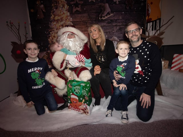 Merry Christmas from Baby Conor and family at the FDST Christmas Party celebrations on Monday.