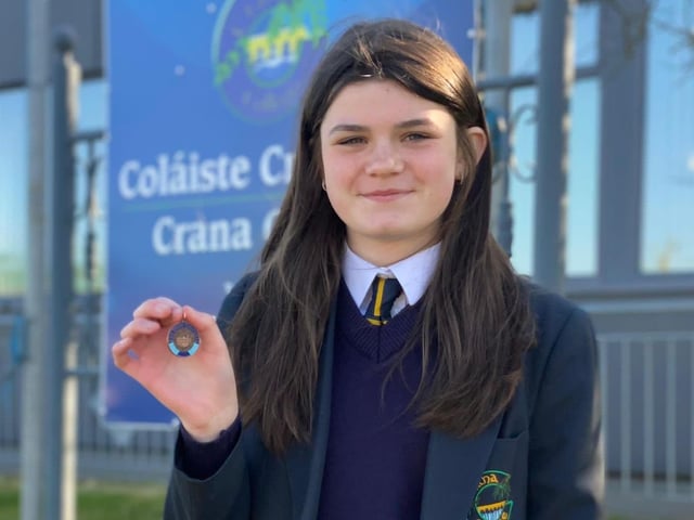 Muireann Nic Dhónaill 3rd place Irish Comhra under 14.