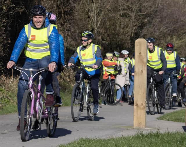 Starting the cycle at Inch Wildfowl Reserve.