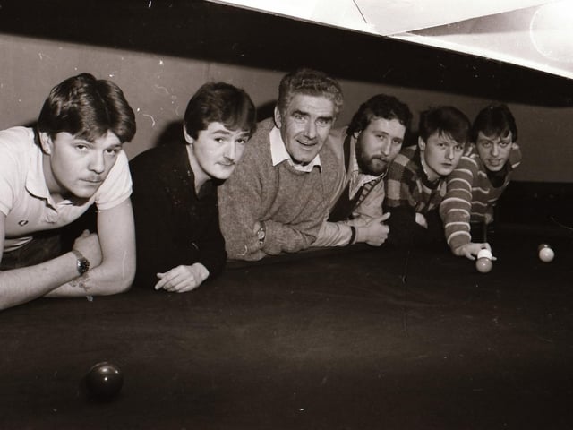 Members of the Long Tower Snooker team, back in 1984.