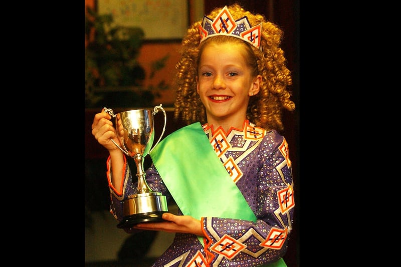 Aine Anderson, McConomy School of Dance, third in the Ulster Dance Championships held in Derry. (2811PG10):These Irish Dancing champions were featured in the 'Journal' in 2003 marking their achievements.