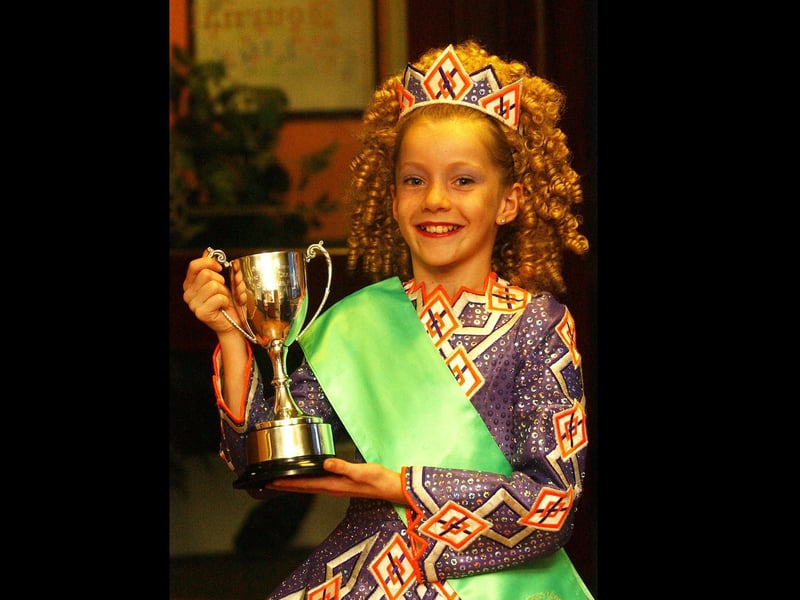 Aine Anderson, McConomy School of Dance, third in the Ulster Dance Championships held in Derry. (2811PG10):These Irish Dancing champions were featured in the 'Journal' in 2003 marking their achievements.