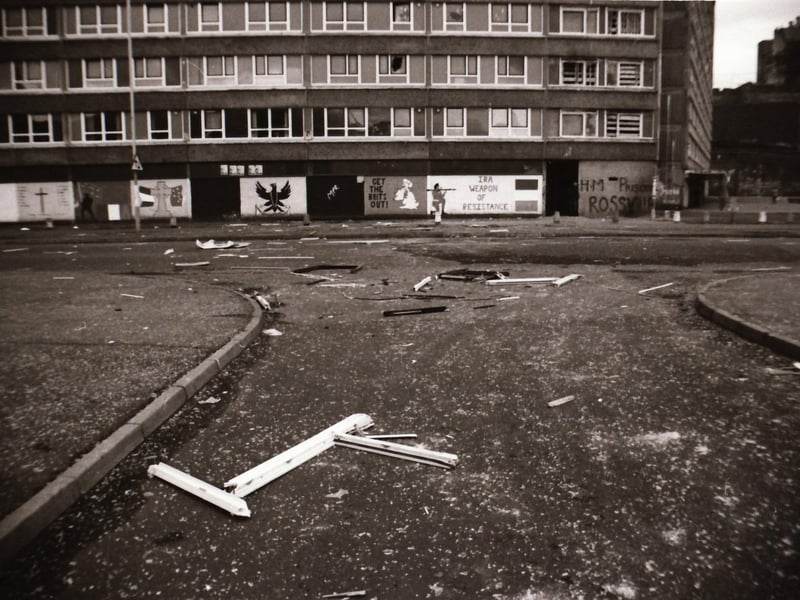 The Rossville Street flats in the Bogside.