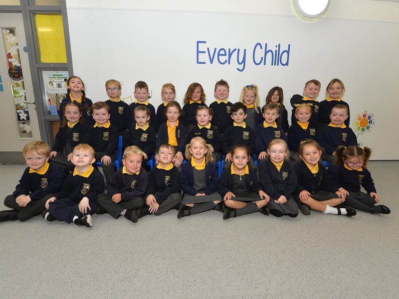 Mrs Gorman’s P1 class at Ebrington Primary School.