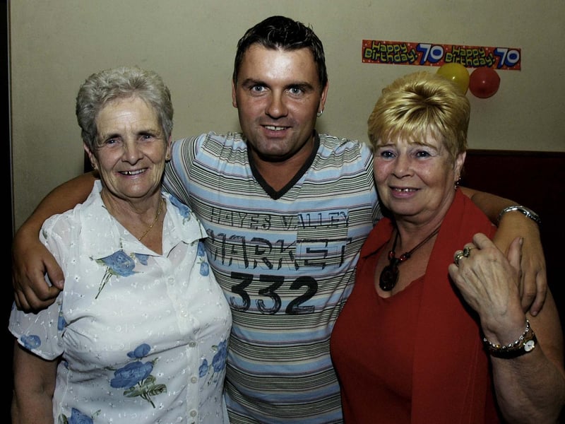 Catherine pictured with Chris and Helen. : .