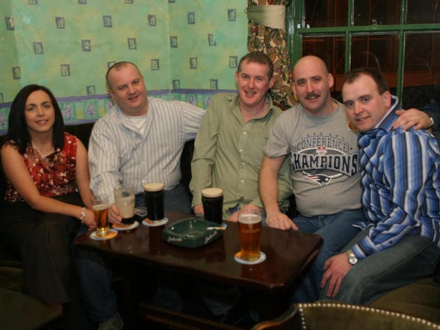 Party celebrations back in 2004: John Peoples.