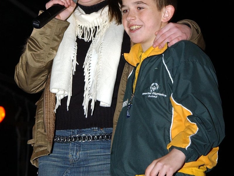 Derry's Christmas light switch-on in November 2003