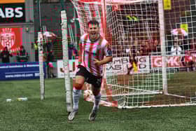 Derry City striker Danny Mullen scored a brace against St Pat's in the cup. Photograph by George Sweeney.