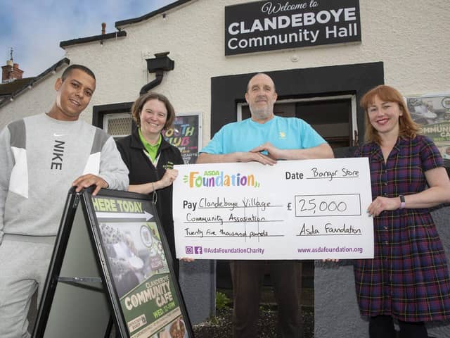 CVCA cheque presentation with Asda Bangor Community Champion, Ami Craig