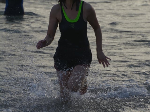 Malin Head Community Christmas Day Swim at Portmor Beach.