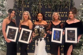 Elite Aesthetic Clinic's string of accolades included; Cosmetic Non-surgical clinic of the year Derry- Winner; Exceptional Team of the Year - Winner; Clinic Manager of the year - Highly Commended  and Overall Best Clinic - Highly Commended.