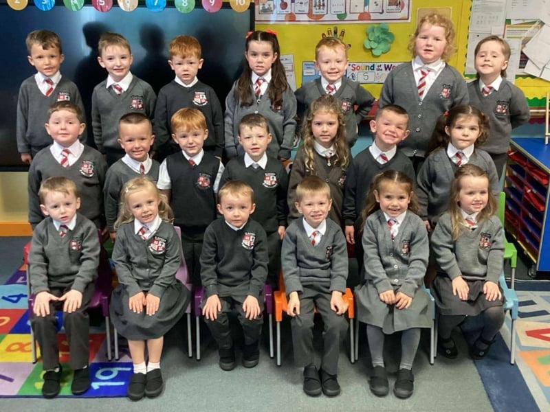 P1 class, St. Matthew's Primary School, Drumsurn.