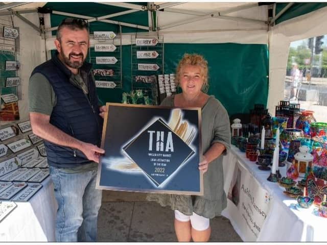 Ashling Ramsey with a fellow Walled City Market trader