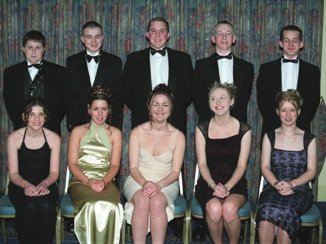 Young attendees at the Clondermot High School school formal back in 2000.