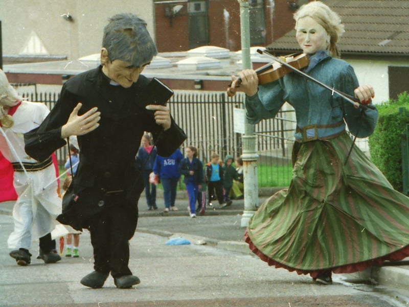 Father Ted made an appearance at the Creggan Festival Parade.
