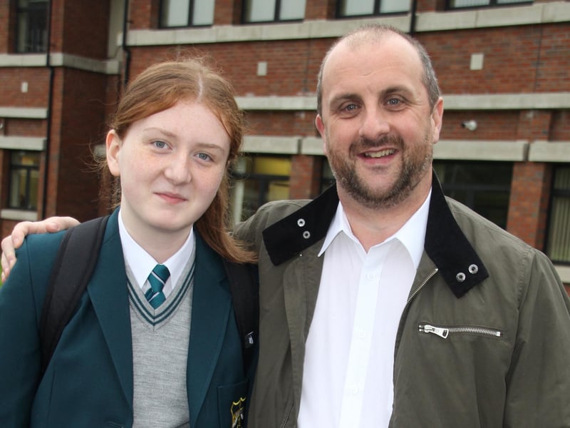 One of the new Year 8 pupils who began their secondary education at Thornhill College last week.