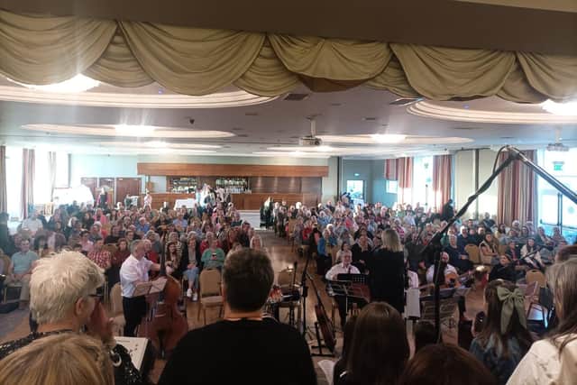 Bernie Doherty started The Inishowen Choir of Ages originally pre-covid, but after lockdown the group's first performance was last Easter. Bernie says: "We've had an amazing journey since then - singing at loads of events, from Darkness into Light, to a wedding proposal on a golf course to a gig for Buncrana First Responders."