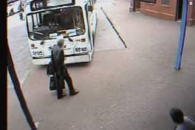 'Peter Bergmann' first appeared on CCTV in Foyle Street bus depot.