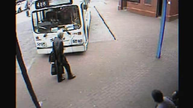 'Peter Bergmann' first appeared on CCTV in Foyle Street bus depot.