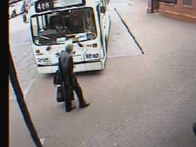 'Peter Bergmann' first appeared on CCTV in Foyle Street bus depot.