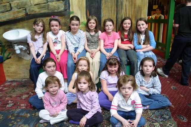 Back row from left: Emma Duffy, Jessica McLaughlin, Natalie Deery, Zara Flynn, Marie Doherty, Melissa McGrotty. Middle row: Aine Page, Maria Glenn, Kerry McCormack, Nicole Deery. Front row: Courtney Deery, Hannah Flynn, Síofra Flynn.