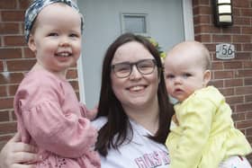A local family who took part in the 'My Mammy and Me' exhibition. Picture by Jim McCafferty