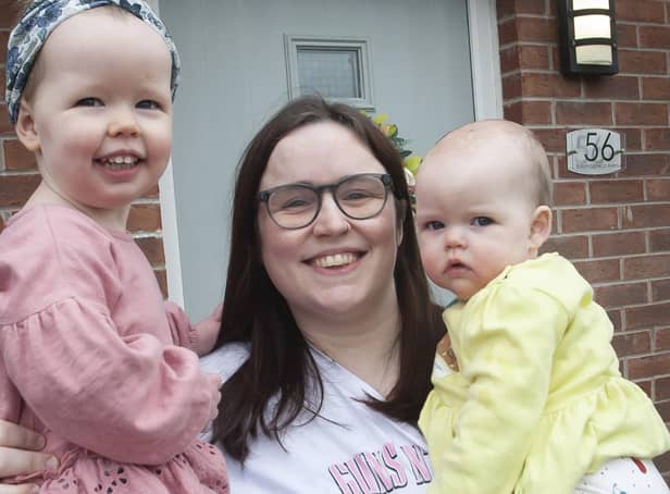 A local family who took part in the 'My Mammy and Me' exhibition. Picture by Jim McCafferty