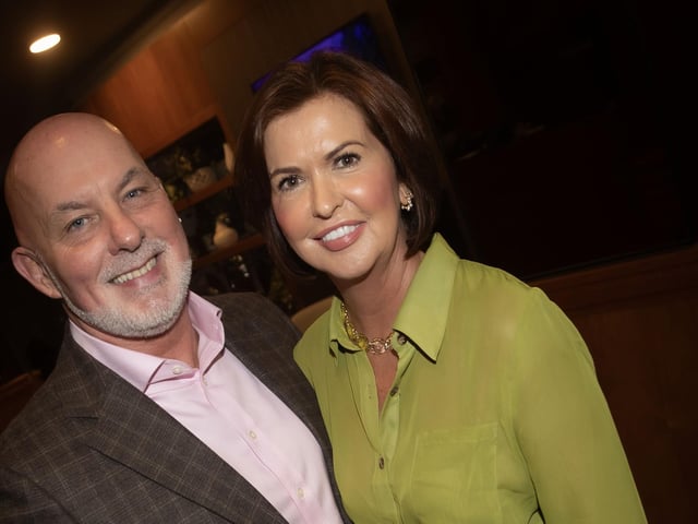 Jayne Quigg, manager, Dove House Community Trust and Mark McGerty. : .