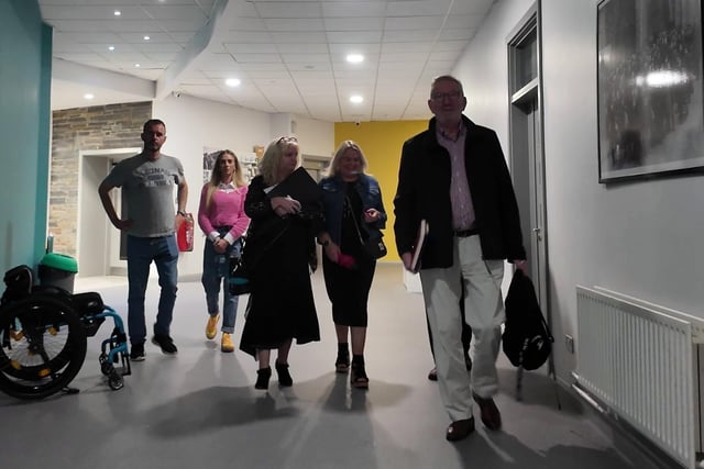 Len McCluskey arrives at the Gasyard on Sunday