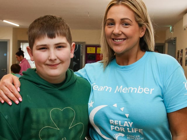 Patricia with son Noah. (Photo - Deirdre Heaney, nwpresspics)