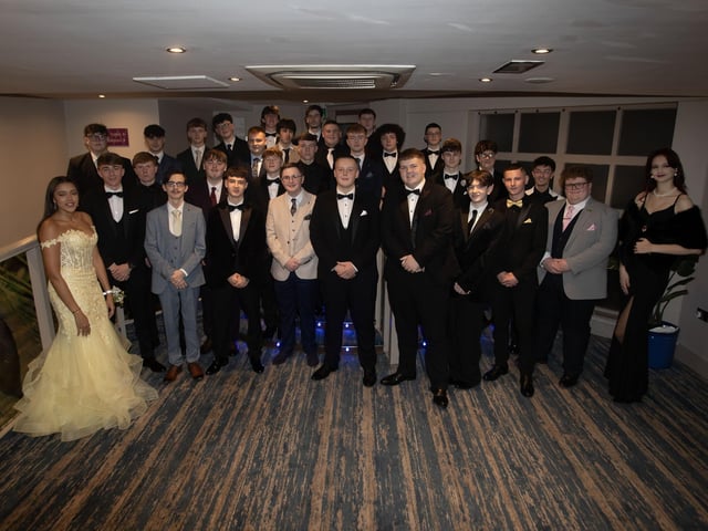 Students from St. Joseph's Boys School pictured at the Waterfoot Hotel on Friday night last for their formal. (Photos: Jim McCafferty Photography) : .