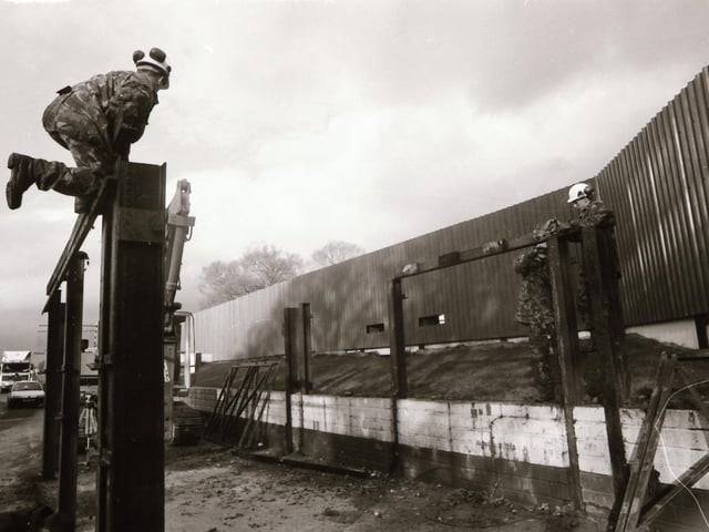 Rosemount British Army tower being dismantled and Coshquin checkpoint demolished in 1995.