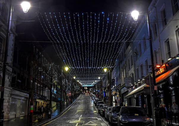 Christmas lights in Derry. Photo:George Sweeney