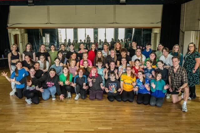 Pupils from Carndonagh Community School, St Joseph’s College, Coalisland, St Cecilia’s College, Derry and participants from around the North West and further afield took part in an exclusive performance workshop at the Millennium Forum.