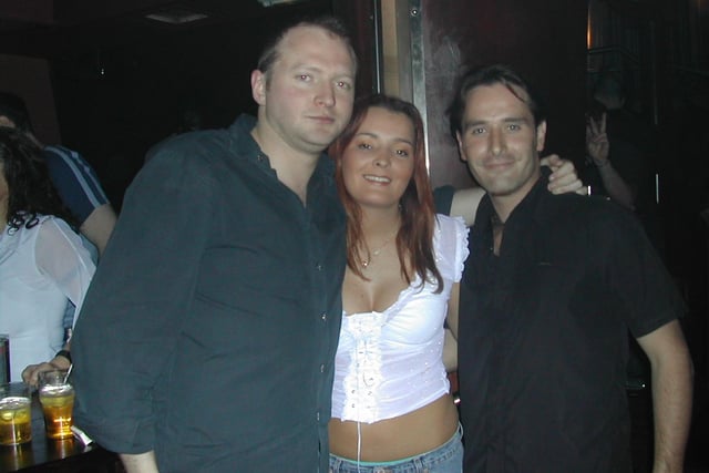 Diarmuid Masterson, Julie-Ann Furnival and Sean McColgan on a night out in the Zone niteclub in Buncrana.