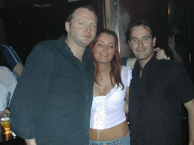 Diarmuid Masterson, Julie-Ann Furnival and Sean McColgan on a night out in the Zone niteclub in Buncrana.