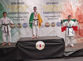 Philip Walker secured the first gold medal of the tournament for the UKF squad, with his superb kata performance.