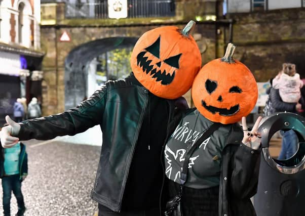 Revellers, performers and early contenders for the best Halloween costume converged on Derry’s city centre on Monday evening for the opening of the 2024 Halloween festivities. Photo: George Sweeney