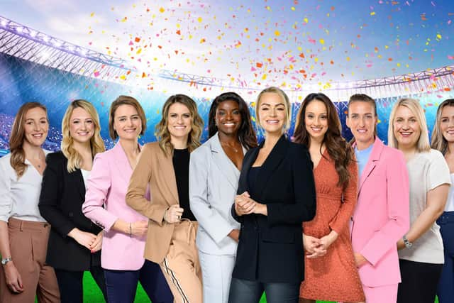 Siobhan Chamberlain, Katie Shanahan, Michelle Owen, Karen Carney, Eni Aluko, Laura Woods, Seema Jaswal, Jill Scott, Emma Hayes, Pien Meulensteen, Seb Hutchinson and Lucy Ward