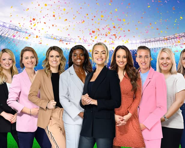 Siobhan Chamberlain, Katie Shanahan, Michelle Owen, Karen Carney, Eni Aluko, Laura Woods, Seema Jaswal, Jill Scott, Emma Hayes, Pien Meulensteen, Seb Hutchinson and Lucy Ward