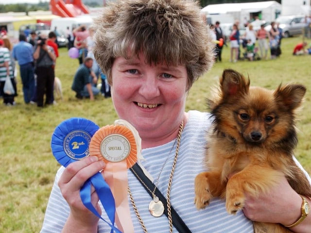 A happy winner at the Inishowen Agricultural Show in Carndonagh.