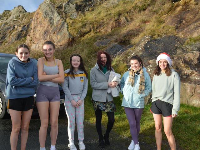 Malin Head Community Christmas Day Swim at Portmor Beach.