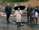 HRH seen here during the build of the Walled Garden at Dumfries House in Scotland