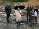 HRH seen here during the build of the Walled Garden at Dumfries House in Scotland