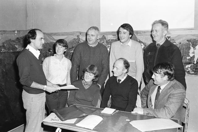 Danny Bradley, right, Chair, Donegal Federation of Youth Clubs, speaking to attendees at an Inishowen Federation of Youth Clubs even in Carndonagh.